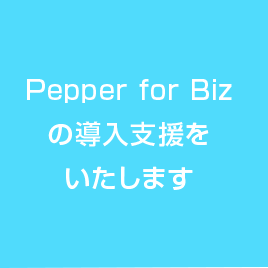 Pepper for Biz の導入支援をいたします